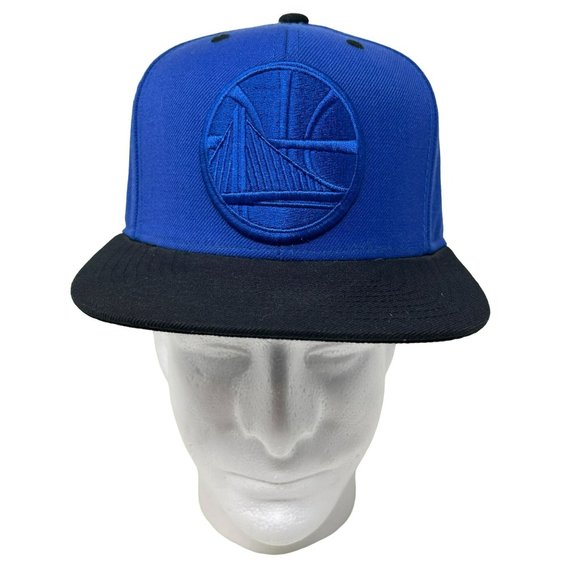 Men's Mitchell & Ness‎ Royal Golden State Warriors Snapback Hat - Picture 1 of 6